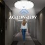 מנורת תקרה עם חיישן תנועה מובנה